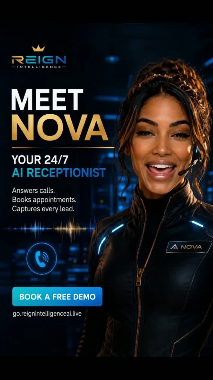 Nova, AI receptionist, during a recorded demonstration call